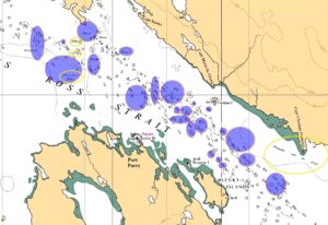 Ross Strait - Blue areas <6m